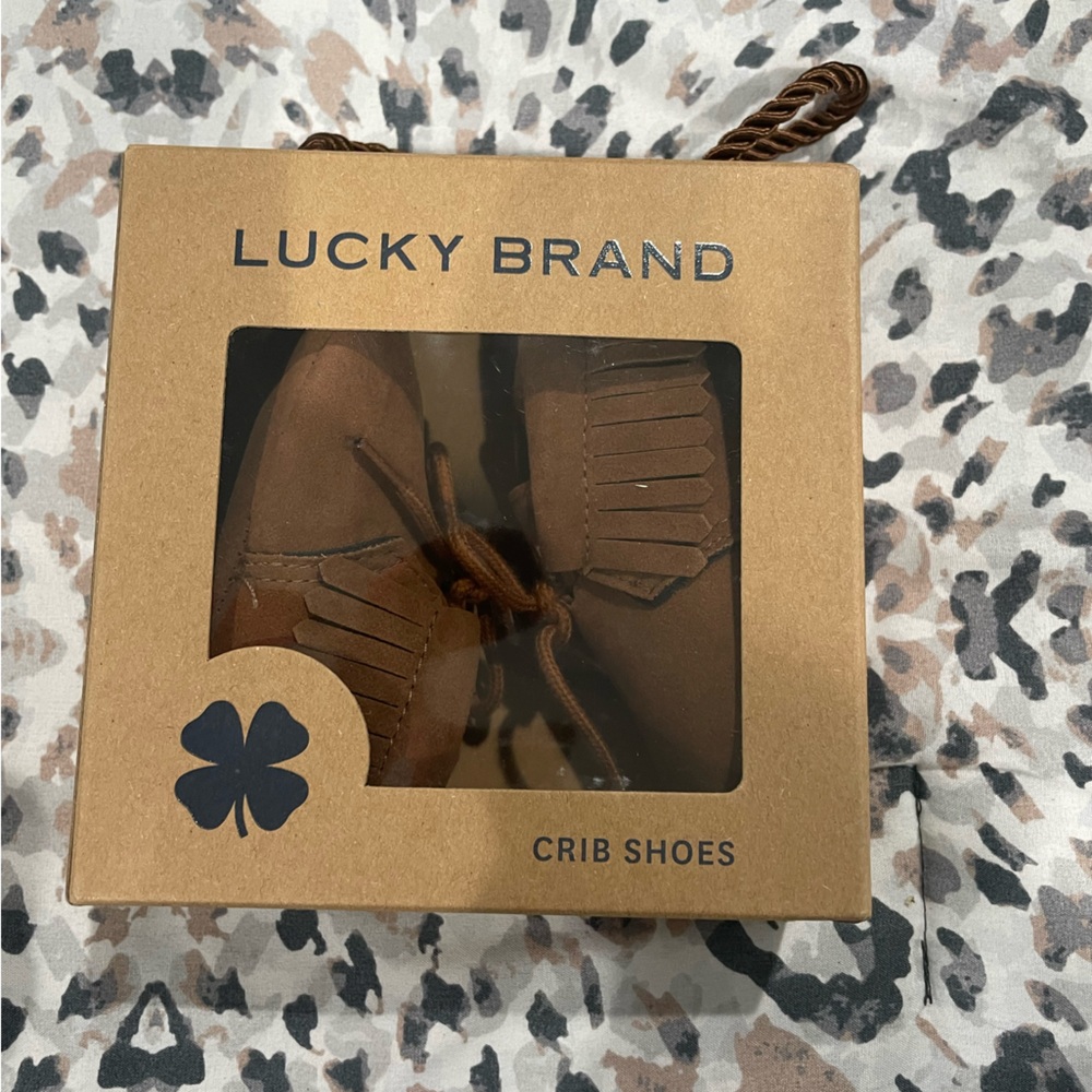 Lucky brand NWT baby shoes size 2. Boy or girl
